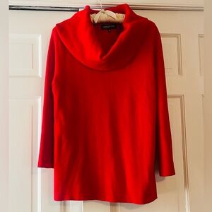 Jones New York red cowl neck sweater